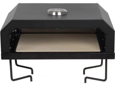 HABITAT & JARDIN Four &agrave; pizza pour barbecue ""Pizzello"" - 40 x 35 x 28 cm - Noir