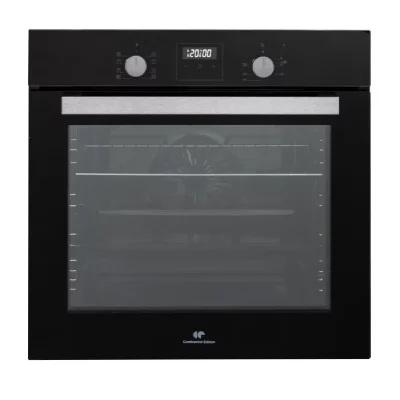 CONTINENTAL EDISON Four encastrable catalyse - Chaleur puls&eacute;e - F80CBIX - Noir et inox - L59,5 x H59,6 x P 54,68cm