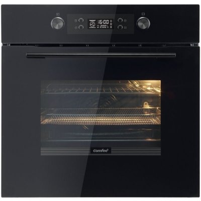 COMFEE Four encastrable Pyrolyse Friteuse &agrave; air chaud - 72L - CBO65P80E0-BK - Noir - Classe A