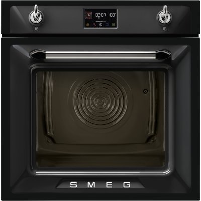 SMEG Four encastrable pyrolyse SOP6902S2PN Victoria combin&eacute; vapeur noir