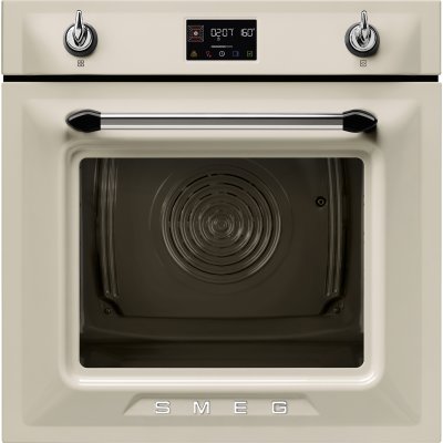 SMEG Four encastrable pyrolyse SOP6902S2PP Victoria combin&eacute; vapeur cr&egrave;me