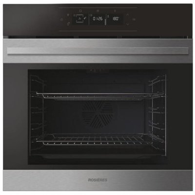 ROSIERES Four int&eacute;grable 78l 60cm pyrolyse inox/noir - RO6H5G3YTX - 