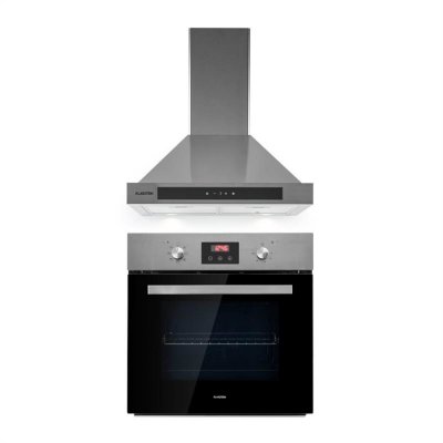 KLARSTEIN Four -  Kalahari Zelda Set + hotte aspirante 60cm - Inox 
