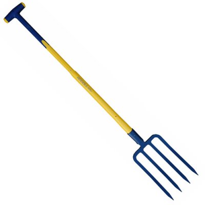OUTILS PERRIN Fourche &agrave; b&ecirc;cher &agrave; douille 4 dents 29 cm manche tri-gripp en T 90