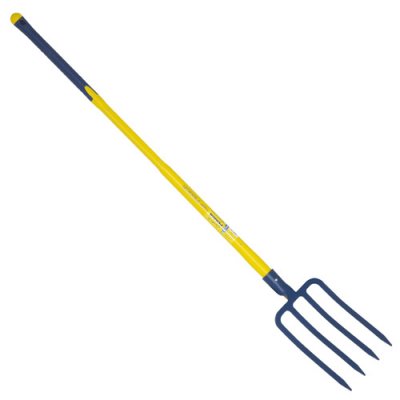 OUTILS PERRIN Fourche &agrave; b&ecirc;cher douille 4 dents 29 cm manche tri-gripp 110