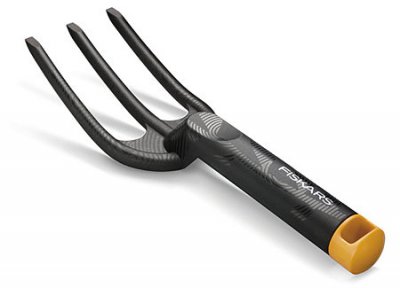 FISKARS Fourche &agrave; fleurs bi-mati&egrave;re Solid - petit outil sol