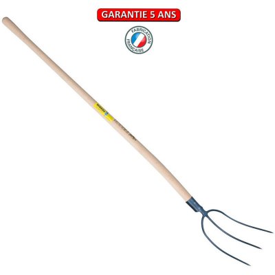OUTILS PERRIN Fourche &agrave; foin &agrave; douille 3 dents emmanch&eacute; - 