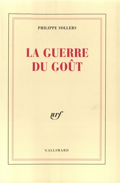Fournisseur Cultura La Guerre Du Go&ucirc;t