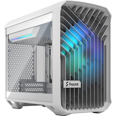 FRACTAL DESIGN  Torrent Nano RGB White TG Light Tint, Moyenne tour