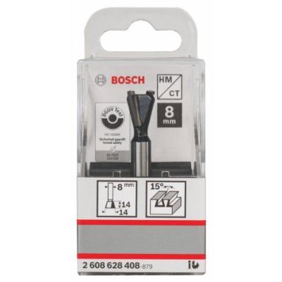 BOSCH Fraise angulaire 8 mm, D1 14,3 mm, L 12,7 mm, G 48 mm, 14&deg; 
