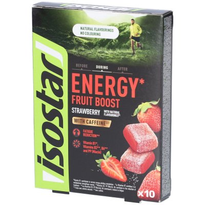 ISOSTAR Fraise &eacute;nergisante aux fruits , paquet de 5 (5 x 100 g)