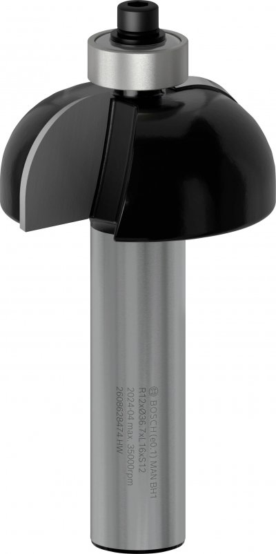 BOSCH Fraises &agrave; canneler 12 mm, R1 12 mm, D 36,7 mm, L 16 mm, G 70 mm
