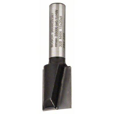 BOSCH Fraises &agrave; rainurer droit 8 mm, D1 15 mm, L 20 mm, G 51 mm 1pc