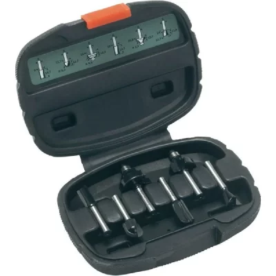 BOSCH Fraises Carbure  en Coffret de 6 (Queue de 6 MM de Diametre)