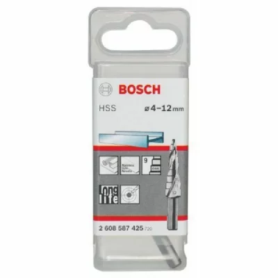 BOSCH Fraises &eacute;tag&eacute;es HSS 4 12 mm, 6,0 mm, 66,5 mm 1pc