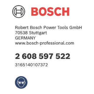 BOSCH Fraises progressives, queue six pans 314 mm, 60 mm, 1/4" 1pc