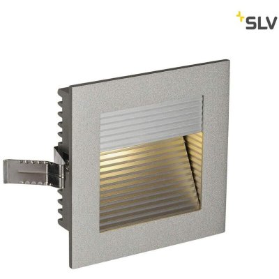 SLV FRAME CURVE LED encastr&eacute;, carr&eacute;, gris argent, LED 3000K