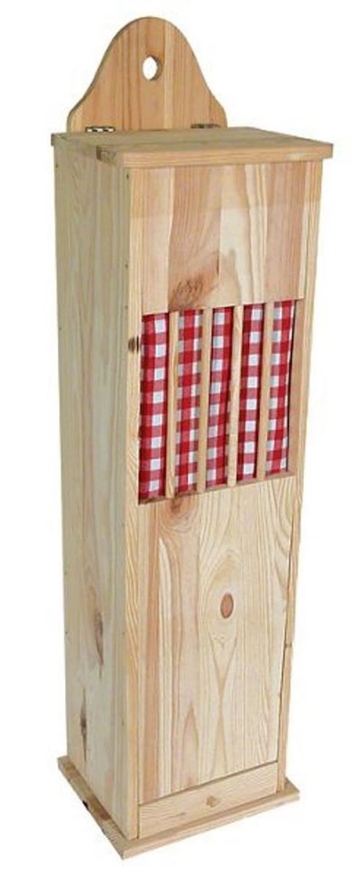 FRANDIS  Huche &agrave; pain en bois pin massif 78x21x17cm marron
