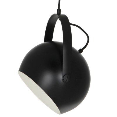 FRANDSEN  - Ball lampe &agrave; suspension avec poign&eacute;e &oslash; 19 cm, noir / blanc