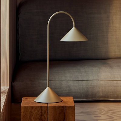 FRANDSEN  - Grasp LED Lampadaire &agrave; accu, H 47 cm, sand grey