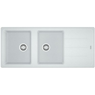 FRANKE  - Evier 2 bacs &agrave; encastrer s&eacute;rie basis - Couleur : blanc