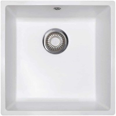 FRANKE  - Evier Domus Fradura DMD610-44 - Blanc Artic (mouchet&eacute;)