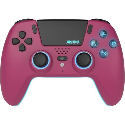 FREAKS AND GEEKS  Manette Sans Fil Bluetooth Led Cherry Red Ps5