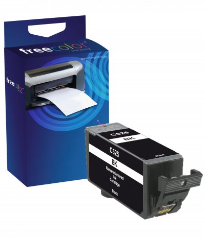 FREECOLOR  CAPGI525BK-INK-FRC cartouche d'encre 1 pi&egrave;ce(s) Noir