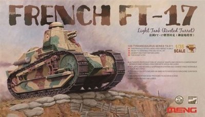 MENG French Ft-17 Light Tank (riveted Turret) - 1:35e - -model