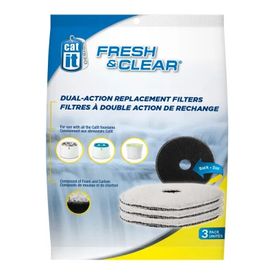 CATIT Fresh Clear Recharge 3 Filtres Pour Fontaine Cat It 50057