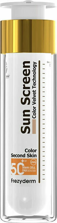 FREZYDERM  Sun Screen Color Velvet Visage R&eacute;sistant &Agrave; L'Eau Spf50 50ml