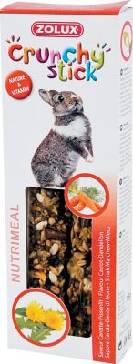 ZOLUX Friandise crunchy stick lapin carotte-pissenlit 115g