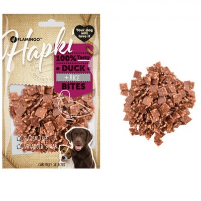 MORIN IMPORT Friandise morceaux de canard Hapki pour chien 85 g sans gluten