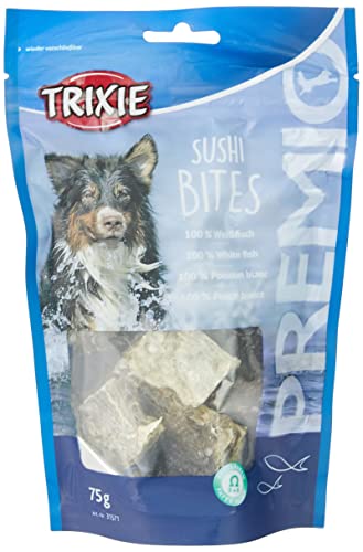 TRIXIE Friandises au poisson  Sushi Light Premium - lot % : 3 x 75 g