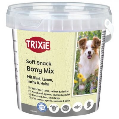 TRIXIE Friandises Soft Snack Bony Mix pour chiens 