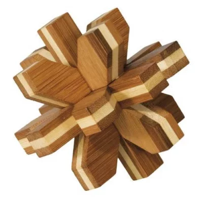 FRIDOLIN  - 17463 - puzzle - casse t&ecirc;te en bois bambou - le cristal