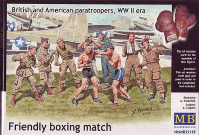 MASTERBOX Friendly Boxing Match.brit.+amer.paratro - 1:35e - Master Box Ltd.