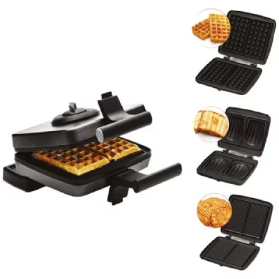 FRIFRI  Gaufrier + croque + gaufrettes Noir Cool Touch - FRI022824512BLP