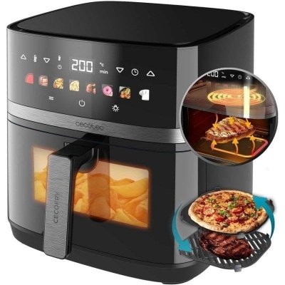 CECOTEC Friteuse &agrave; air  Cecofry&Grill Duoheat 8000 double r&eacute;sistance 8 litres et 2200W noir