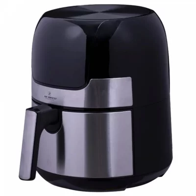 Friteuse &agrave; air chaud avec &eacute;cran tactile et plaque de grill Inox 1400W 3,5L Just Perfecto JL-23