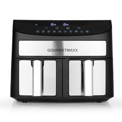 GOURMETMAXX Friteuse &agrave; air chaud double chambre 7 l, 2400 W Gourmet MAXX 