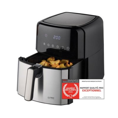 TZS FIRST AUSTRIA Friteuse &agrave; air chaud num&eacute;rique  Airfryer XL  5L  Noir