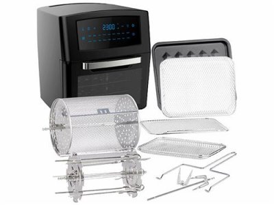 ROSENSTEIN & SOHNE Friteuse &agrave; air chaud num&eacute;rique XXL avec mini-four HF-400