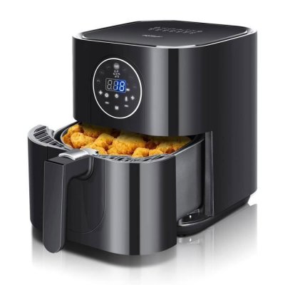 AIGOSTAR Friteuse &agrave; air chaud sans huile de 3,5 l frites r&ocirc;tis 1500 w 