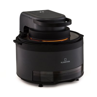KLARSTEIN Friteuse &agrave; air chaud - vendure - avec fonction vapeur - 1250 w - 5 l - 6 programmes - noir