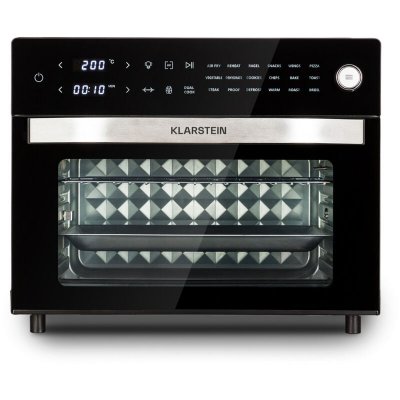 KLARSTEIN Friteuse &agrave; air chaud - Vigor Air - 1800 W - 30 litres - 18 programmes - Noir