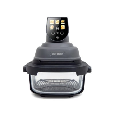 SCHNEIDER FRITEUSE &Agrave; AIR PANORAMIQUE -  - CRISPI - Or/Gris - 1500 W - 4 L