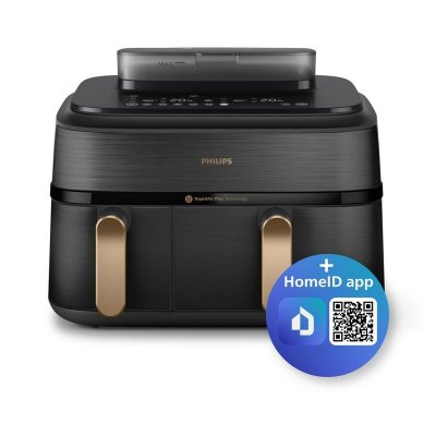 PHILIPS Friteuse &agrave; air  na55200 noir 2750 w 9 l 1,4 kg