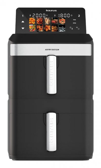 TAURUS Friteuse &agrave; air -  - Air Fry Duo Slim - 13L - 2800W - 10 Programmes