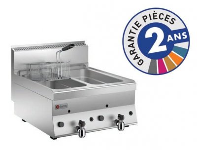 BARON Friteuse &agrave; gaz 2x 8 litres Gamme 650 